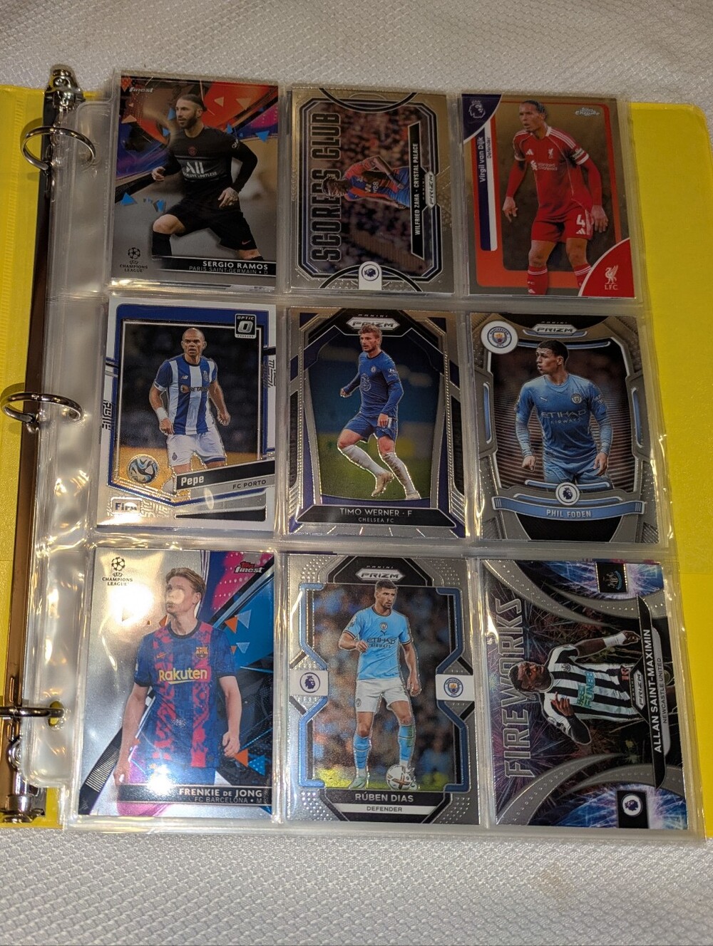Soccer Trading Cards Binder Collection ⚽ 100 Soccer Card Lot 🔥 FIFA Futbol
